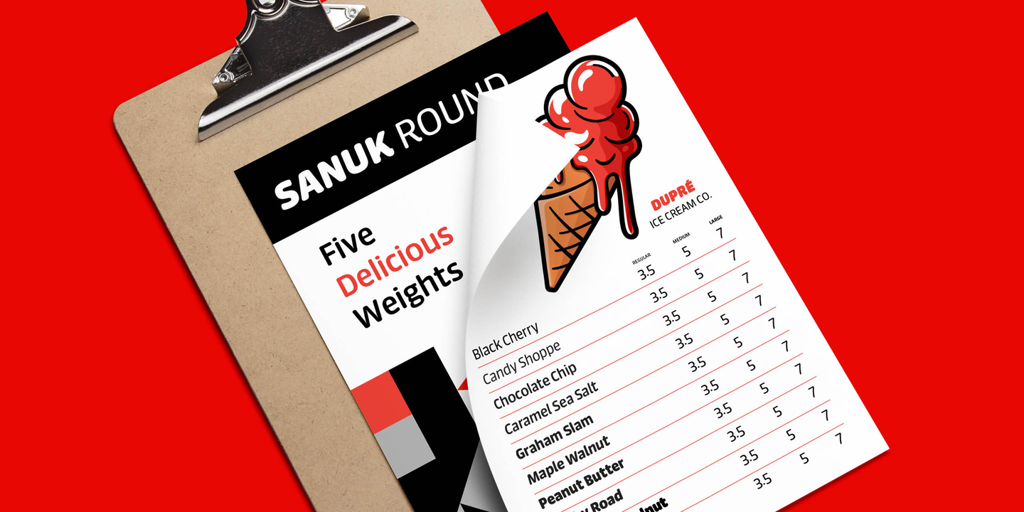 Example font FF Sanuk Round #2